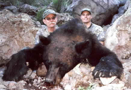 Steve Chappell's second black bear with Arizona Guided Hunts