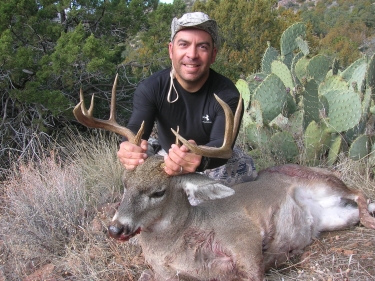 Eliot with his big coues buck
